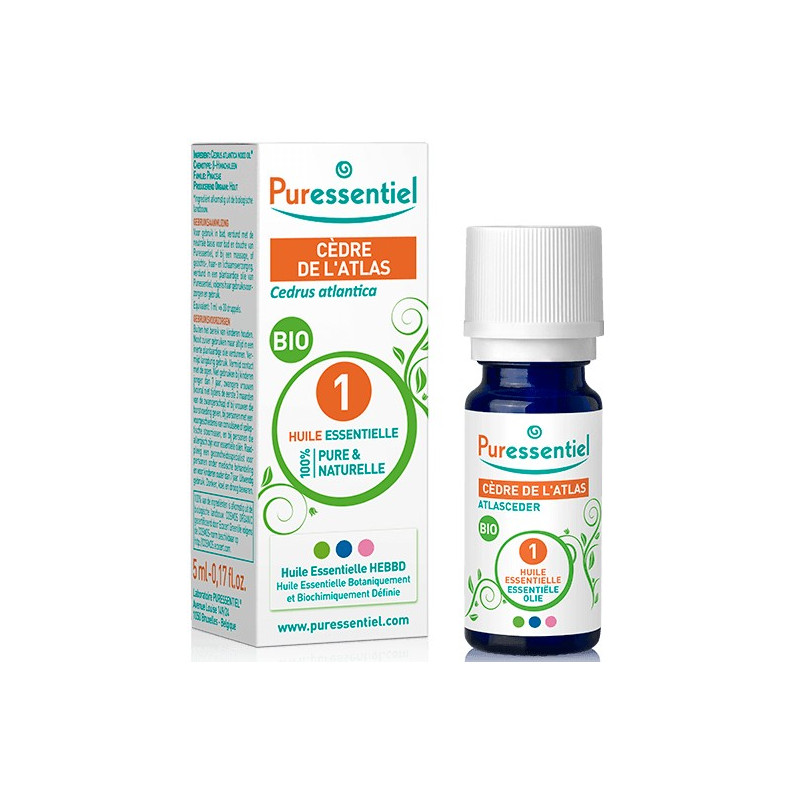 Puressentiel Huile Essentielle Bio Cèdre de l'Atlas 5 ml Puressentiel Huile Essentielle Bio Cèdre de l'Atlas 5 ml
