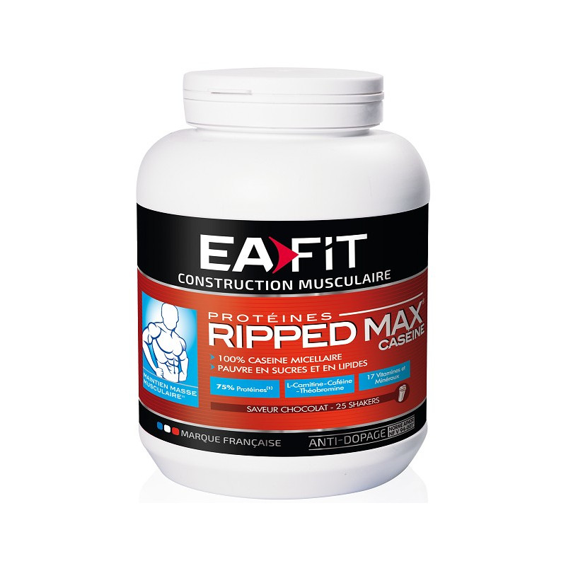 Eafit Ripped Max Caseine Chocolat 750 g Eafit Ripped Max Caseine Chocolat 750 g