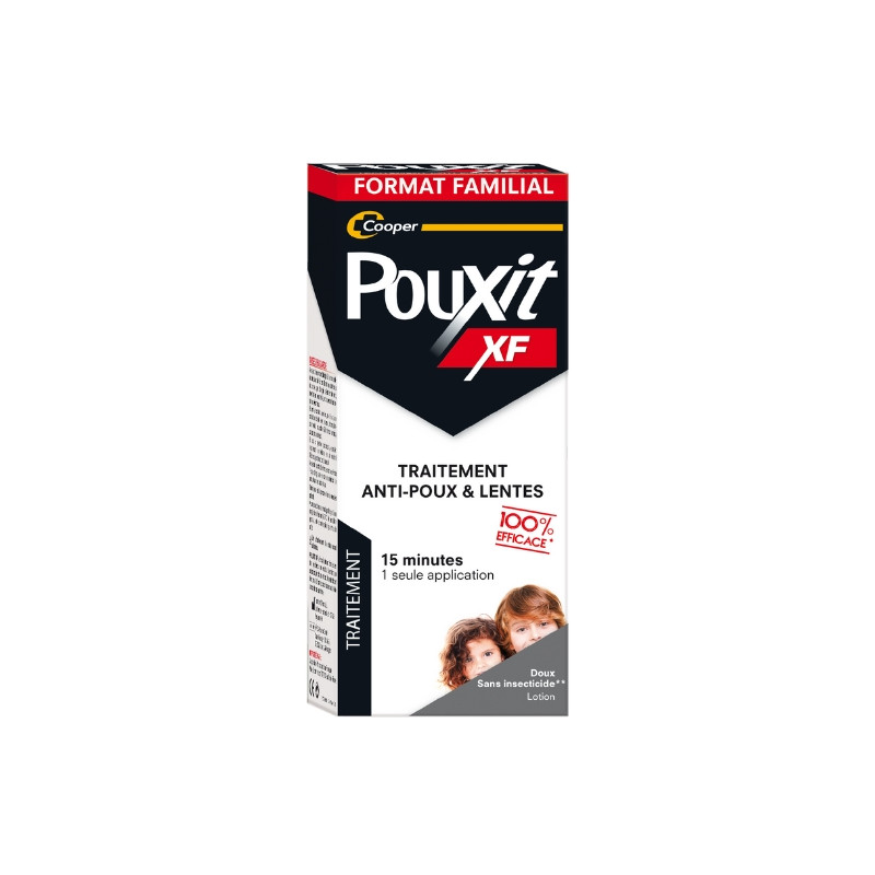 Pouxit Lotion XF Anti-poux & Lentes Lotion 200 ml + 25 % Offerts Pouxit Lotion XF Anti-poux & Lentes Lotion 200 ml + 25 % Offerts