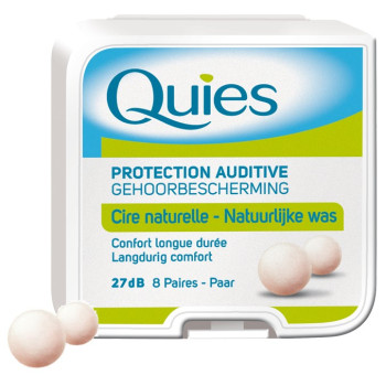 Quies Protection Auditive Cire Naturelle 8 Paires