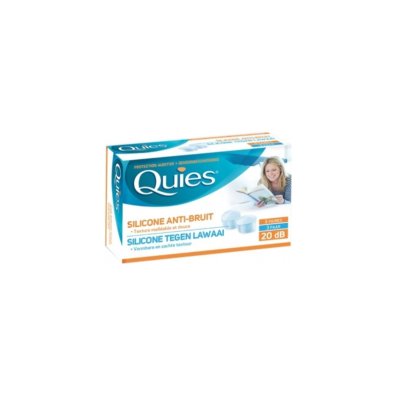 Quies Protection Auditive Silicone Anti-bruit 3 Paires Quies Protection Auditive Silicone Anti-bruit 3 Paires