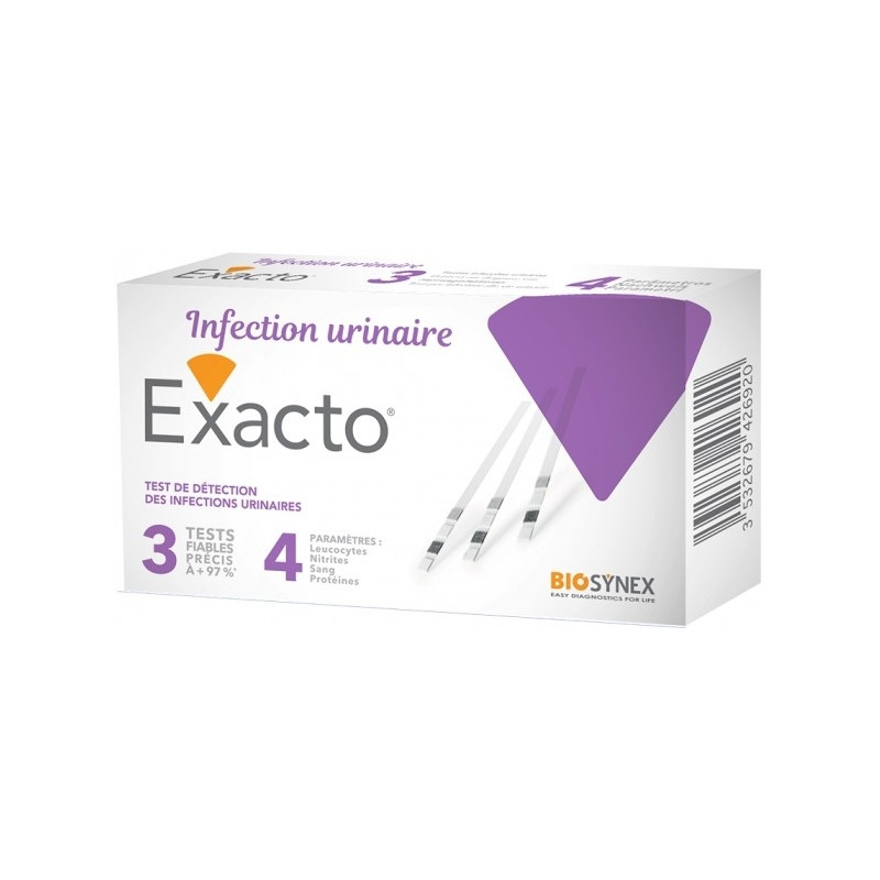 Exacto Test Infections Urinaires x 3 Exacto Test Infections Urinaires x 3