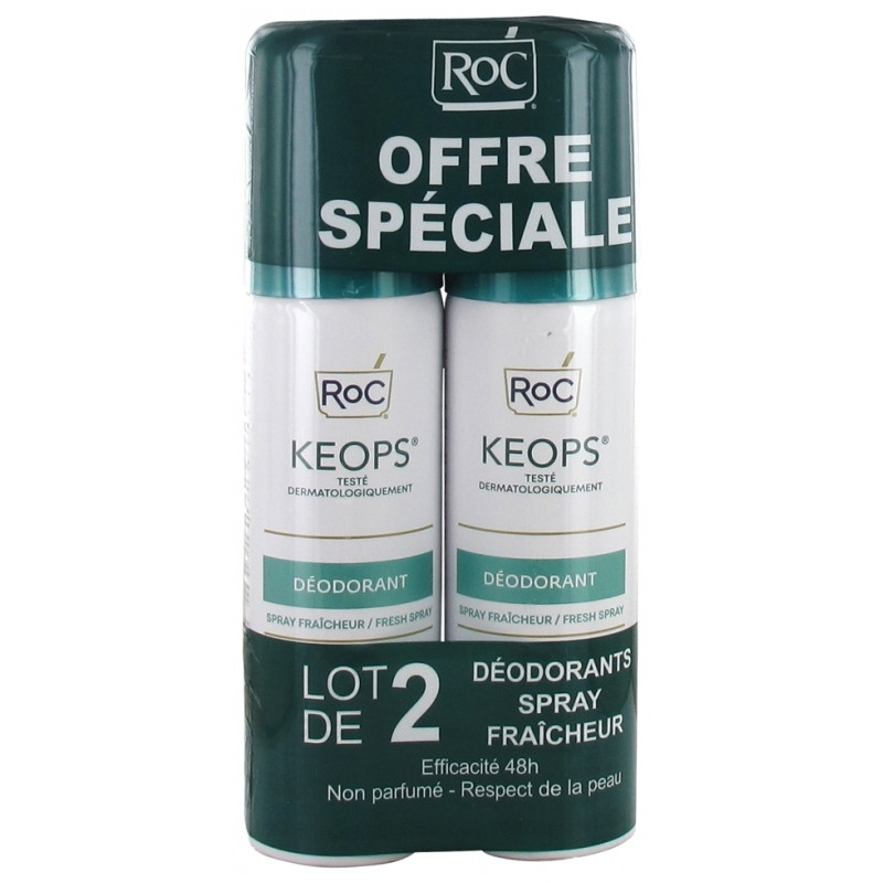 Roc Keops Deodorant Spray Fraicheur 2 X 100 ML Roc Keops Deodorant Spray Fraicheur 2 X 100 ML