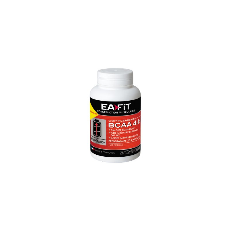 Eafit BCAA 4:1:1 Récuperation 120 Gélules Eafit BCAA 4:1:1 Récuperation 120 Gélules