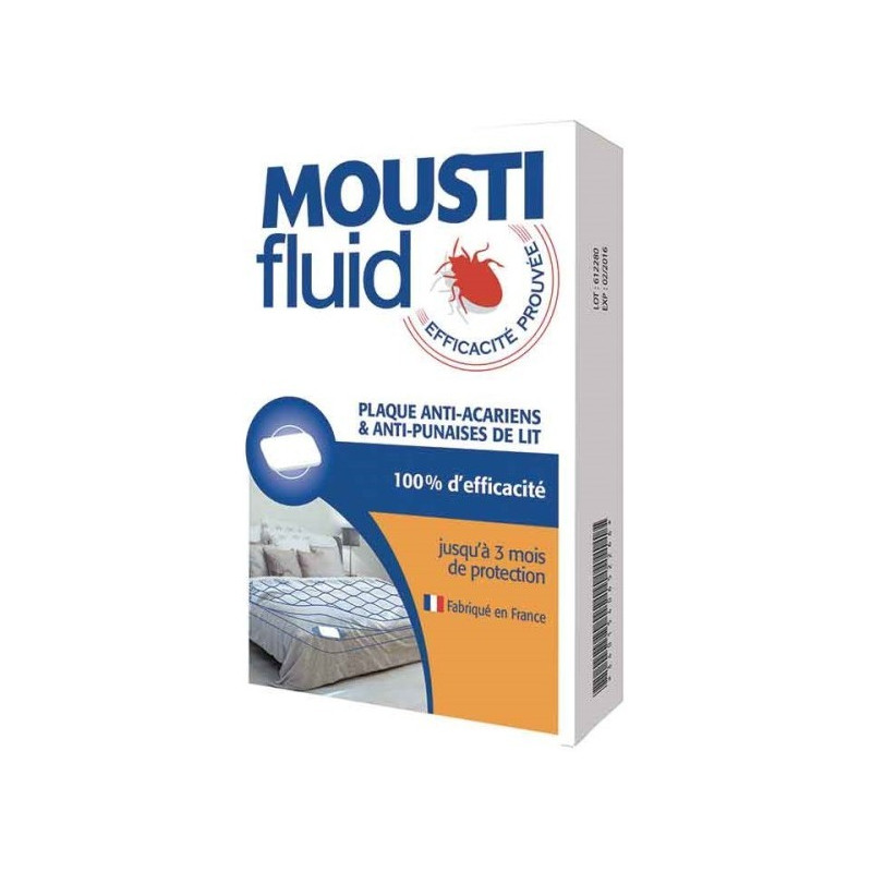 Moustifluid Plaque Anti-Acariens & Anti-Punaises De Lit x 1 Moustifluid Plaque Anti-Acariens & Anti-Punaises De Lit x 1
