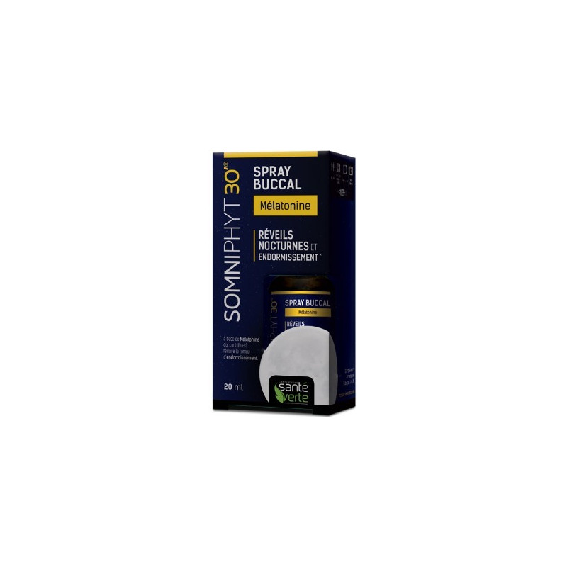 Santé Verte Somniphyt 30 Melatonine Spray buccal 20 ml Santé Verte Somniphyt 30 Melatonine Spray buccal 20 ml