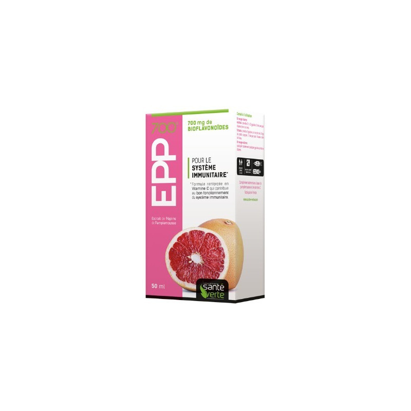 Santé Verte Extrait de Pépins de Pamplemousse (EPP) 700 50 ml Santé Verte Extrait de Pépins de Pamplemousse (EPP) 700 50 ml