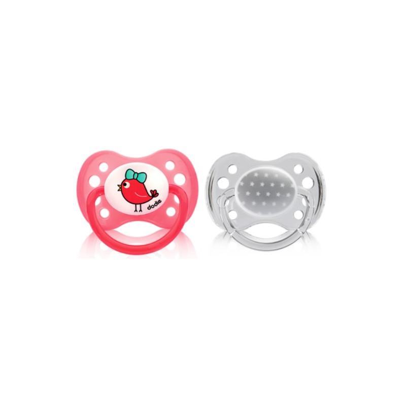 Dodie Sucette Silicone + 6 mois Fille Dodie Sucette Silicone + 6 mois Fille