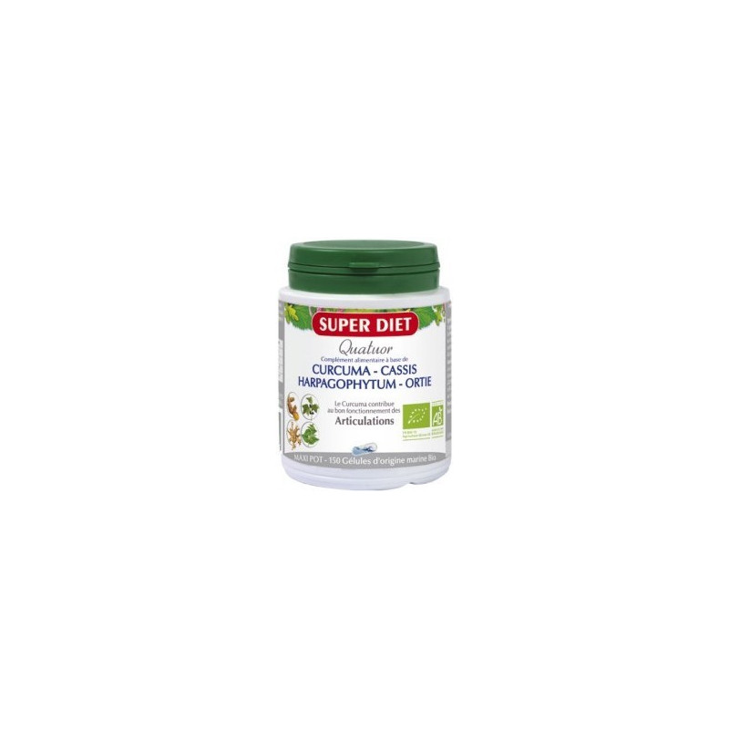 Super Diet Quatuor Ariculations Bio 150 Gélules Super Diet Quatuor Ariculations Bio 150 Gélules