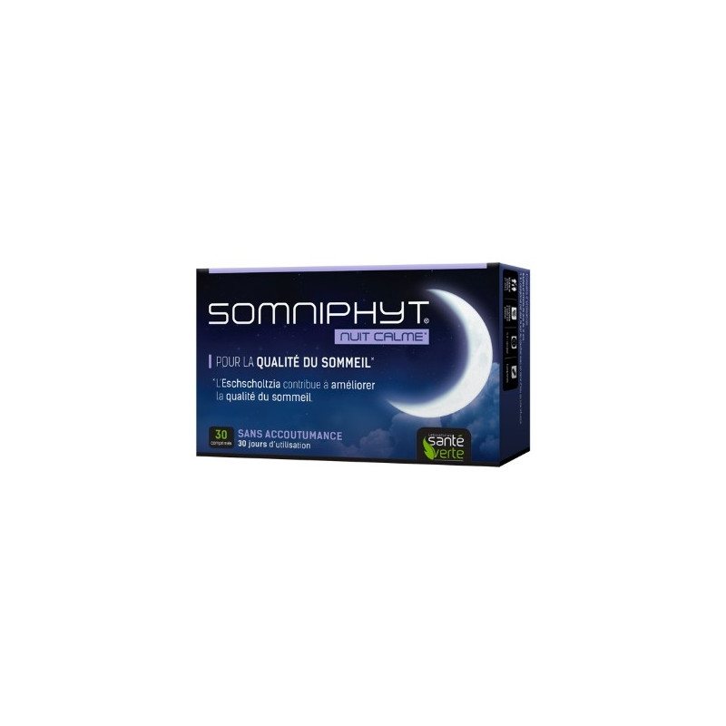Santé Verte Somniphyt Nuit Calme 30 Comprimés Santé Verte Somniphyt Nuit Calme 30 Comprimés
