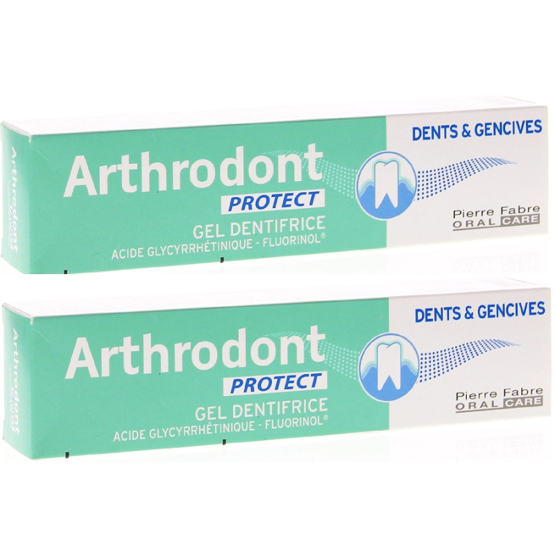 Arthrodont Protect Gel Dentifrice Fluoré 2 x 75 ml Arthrodont Protect Gel Dentifrice Fluoré 2 x 75 ml