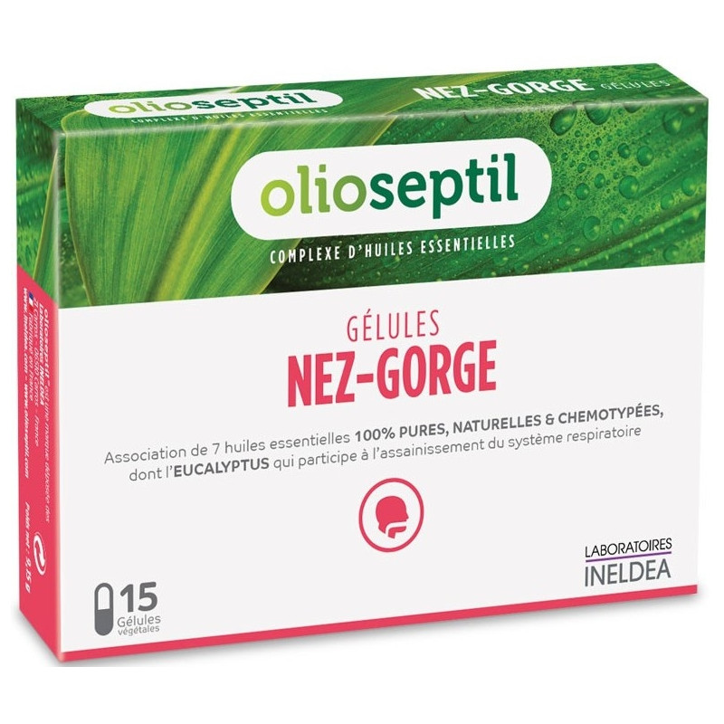 Olioseptil Gélules Nez-Gorge x 15 Olioseptil Gélules Nez-Gorge x 15