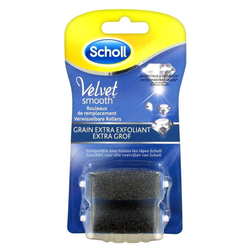 Scholl Velvet Smooth 2 Rouleaux de Remplacement Pour La Râpe Electrique Scholl Velvet Smooth 2 Rouleaux de Remplacement Pour La Râpe Electrique