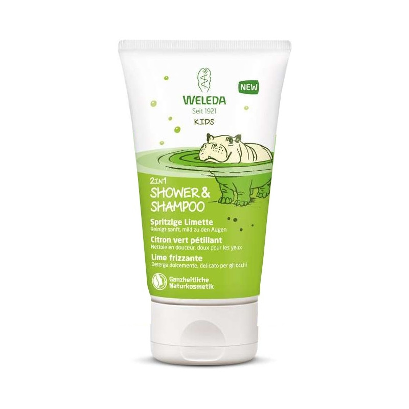 Weleda Kids Crème De Douche 2 en 1 Citron Vert Pétillant 150 ml Weleda Kids Crème De Douche 2 en 1 Citron Vert Pétillant 150 ml