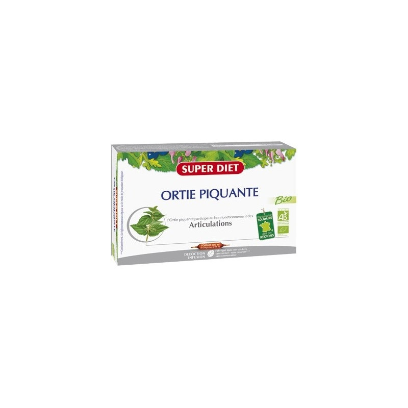 Super Diet Articulations Ortie Piquante 20 Ampoules Super Diet Articulations Ortie Piquante 20 Ampoules