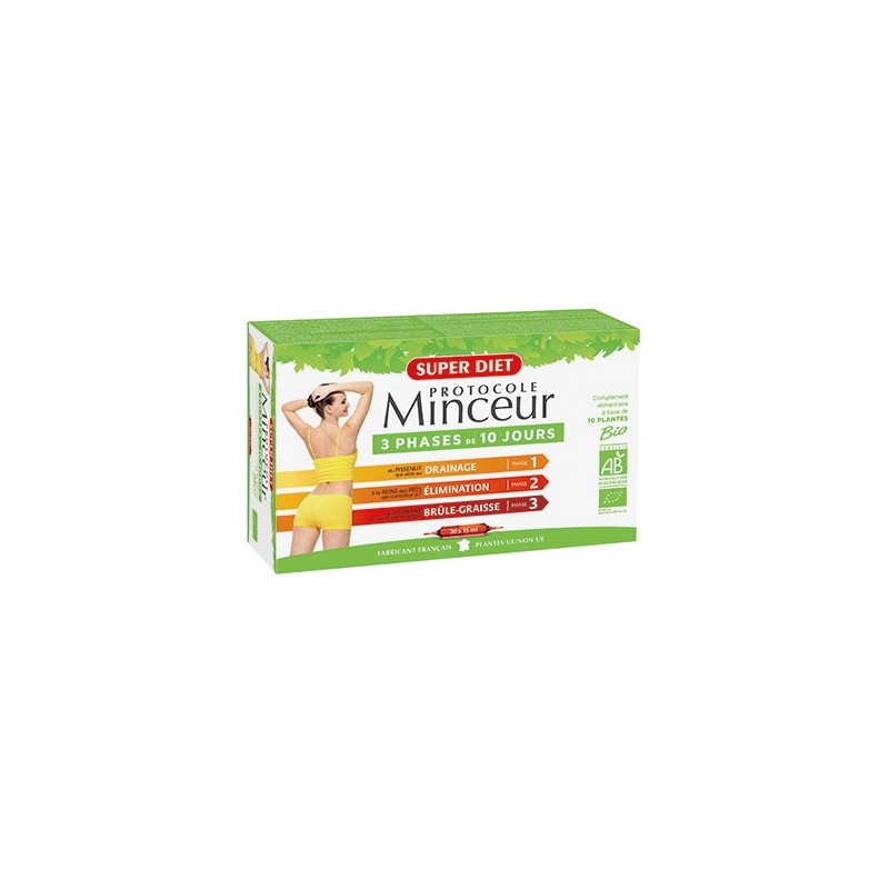 Super Diet Protocole Minceur Bio 30 Ampoules Super Diet Protocole Minceur Bio 30 Ampoules