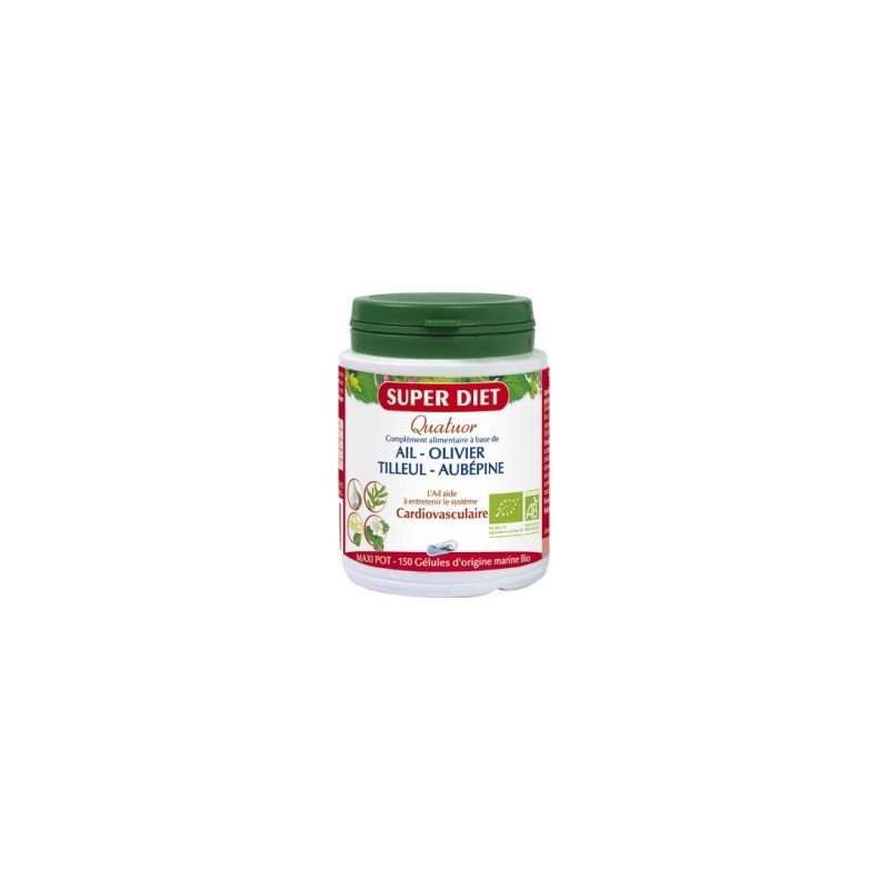 Super Diet Quatuor Cardiovasculaire 150 Gélules Super Diet Quatuor Cardiovasculaire 150 Gélules