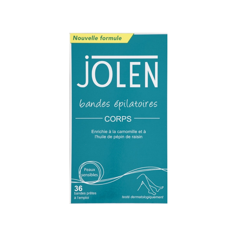 Jolen Bandes épilatoires Corps x 36 Jolen Bandes épilatoires Corps x 36