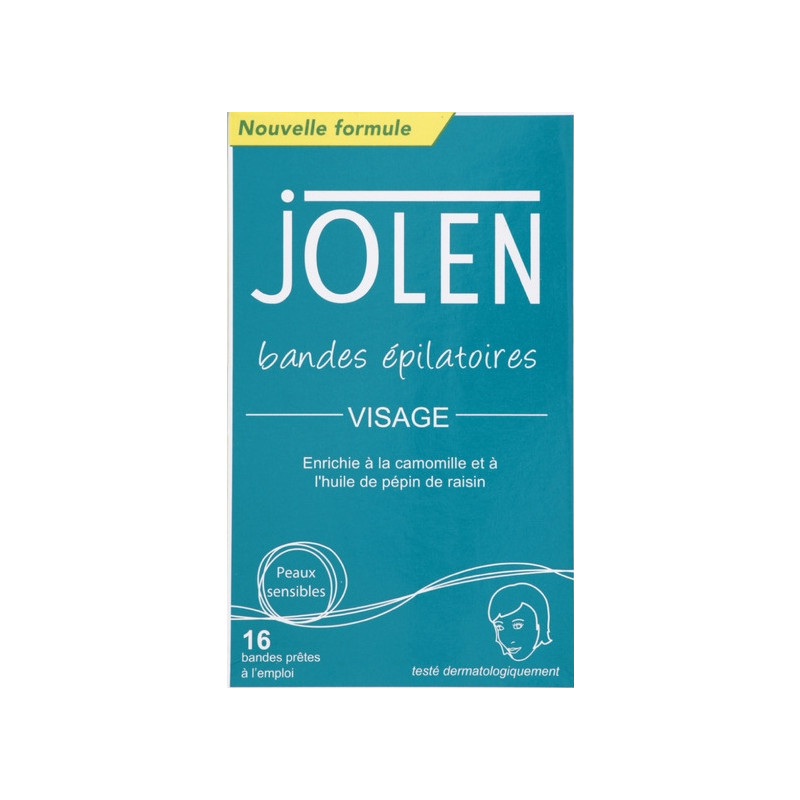 Jolen Bandes épilatoires Visage x 16 Jolen Bandes épilatoires Visage x 16
