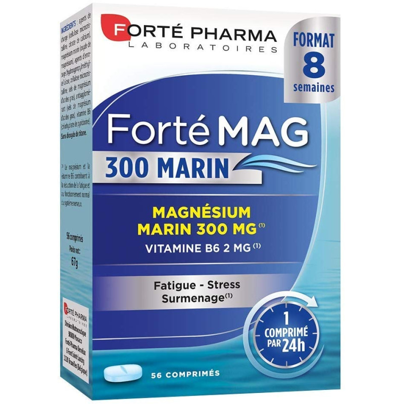 Forté Pharma Mag 300 Marin 56 Comprimés Forté Pharma Mag 300 Marin 56 Comprimés