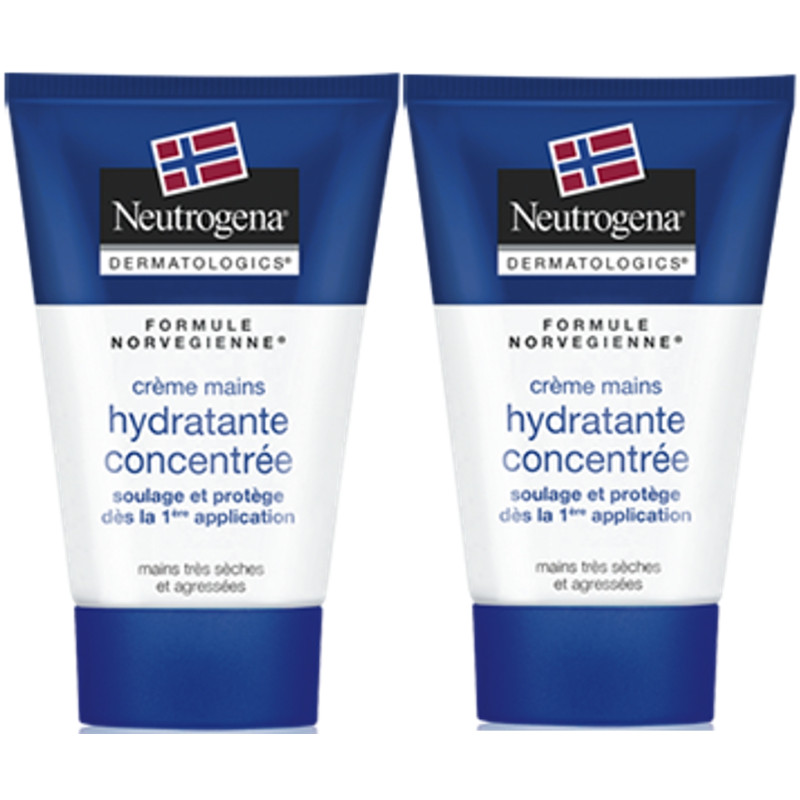 Neutrogena Crème Mains Hydratante Concentrée 2 x 50 ml Neutrogena Crème Mains Hydratante Concentrée 2 x 50 ml