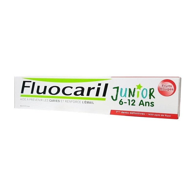 Fluocaril Dentifrice Junior 6-12 ans Fruits Rouges 75 ml Fluocaril Dentifrice Junior 6-12 ans Fruits Rouges 75 ml