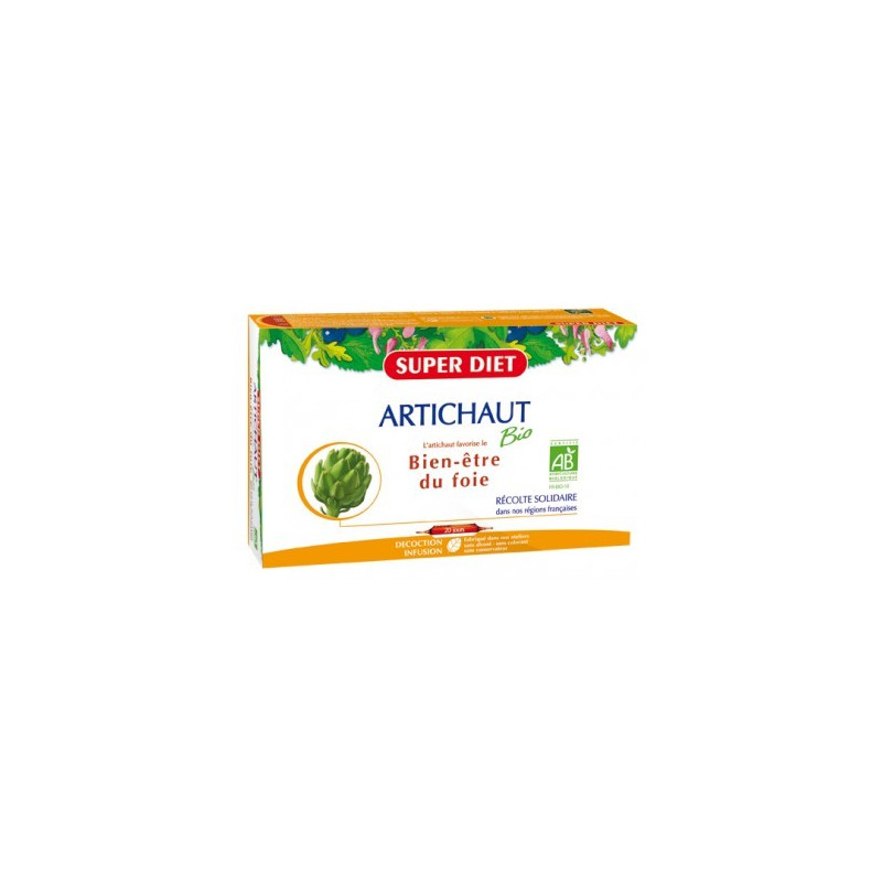 Super Diet Artichaut Bio Bien-être du Foie 20 Ampoules Super Diet Artichaut Bio Bien-être du Foie 20 Ampoules