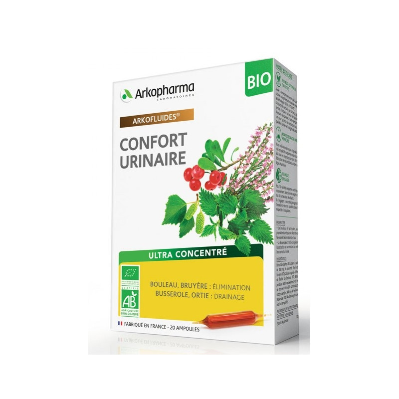 Arkopharma Arkofluides Confort Urinaire Bio 20 Ampoules Arkopharma Arkofluides Confort Urinaire Bio 20 Ampoules