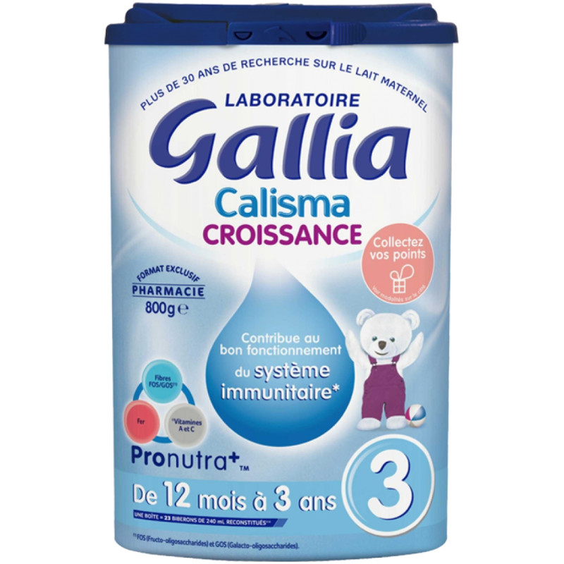 Gallia 3 Calisma Croissance Lait De 12 Mois à 3 Ans 800 g Gallia 3 Calisma Croissance Lait De 12 Mois à 3 Ans 800 g