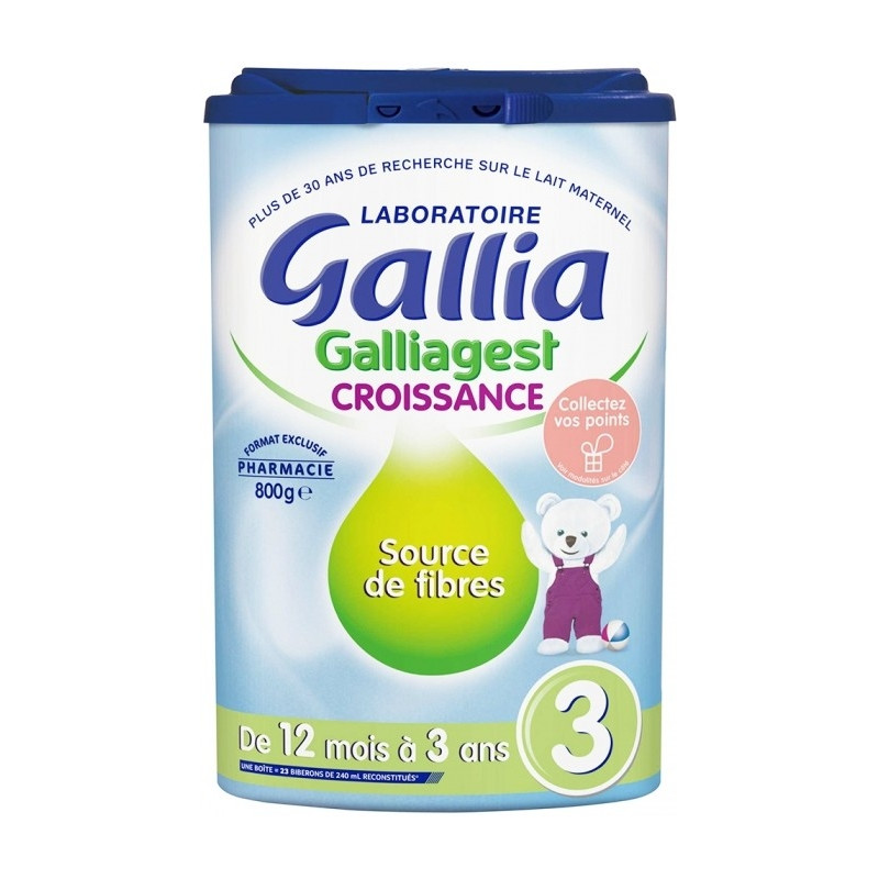 Gallia 3 Galliagest Croissance De 12 Mois à 3 Ans 800 g Gallia 3 Galliagest Croissance De 12 Mois à 3 Ans 800 g