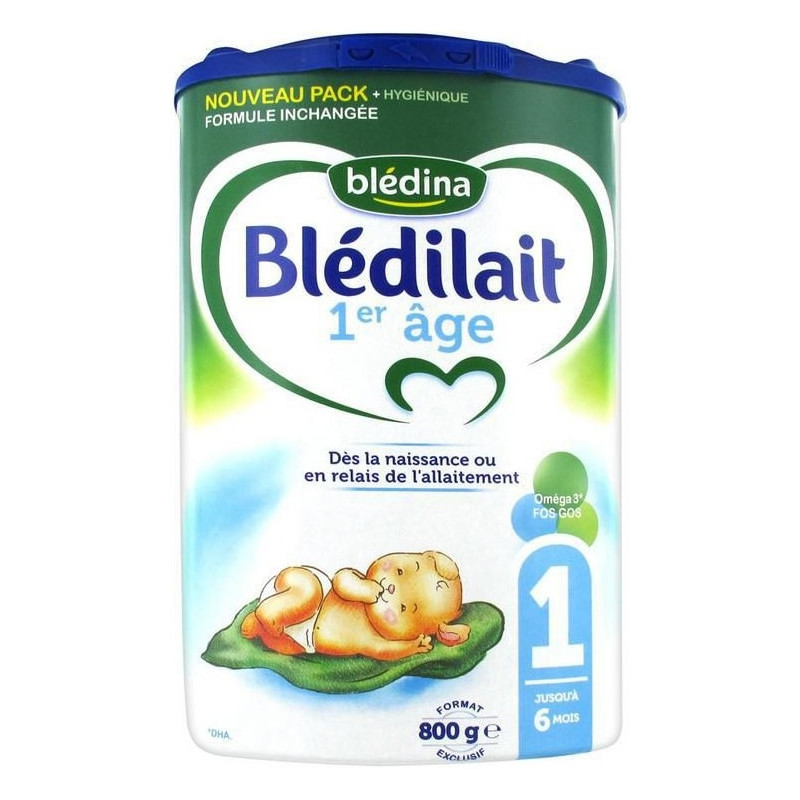Blédina 1 Blédilait 1er âge Jusqu'à 6 Mois 800 g Blédina 1 Blédilait 1er âge Jusqu'à 6 Mois 800 g