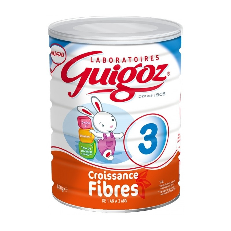 Guigoz 3 Croissance Fibres De 1 à 3 Ans 800 g Guigoz 3 Croissance Fibres De 1 à 3 Ans 800 g