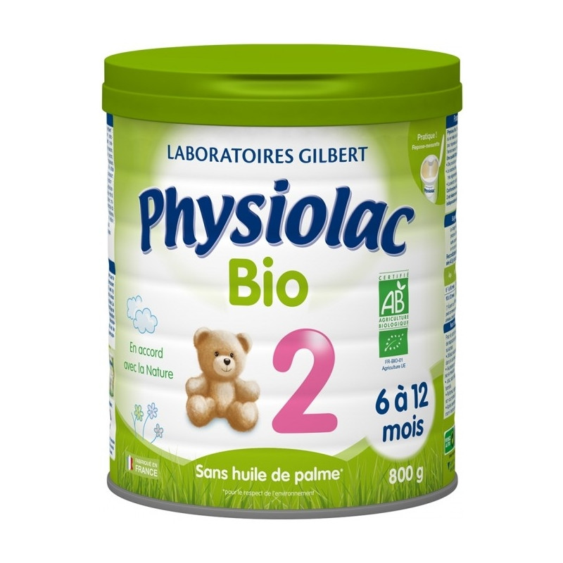Physiolac 2 Bio 6 à 12 Mois 800 g Physiolac 2 Bio 6 à 12 Mois 800 g