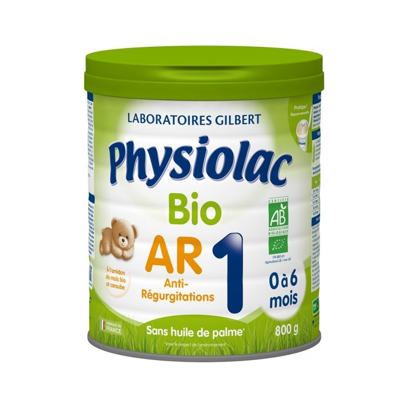 Physiolac 1 Bio AR 0 à 6 Mois 800 g Physiolac 1 Bio AR 0 à 6 Mois 800 g