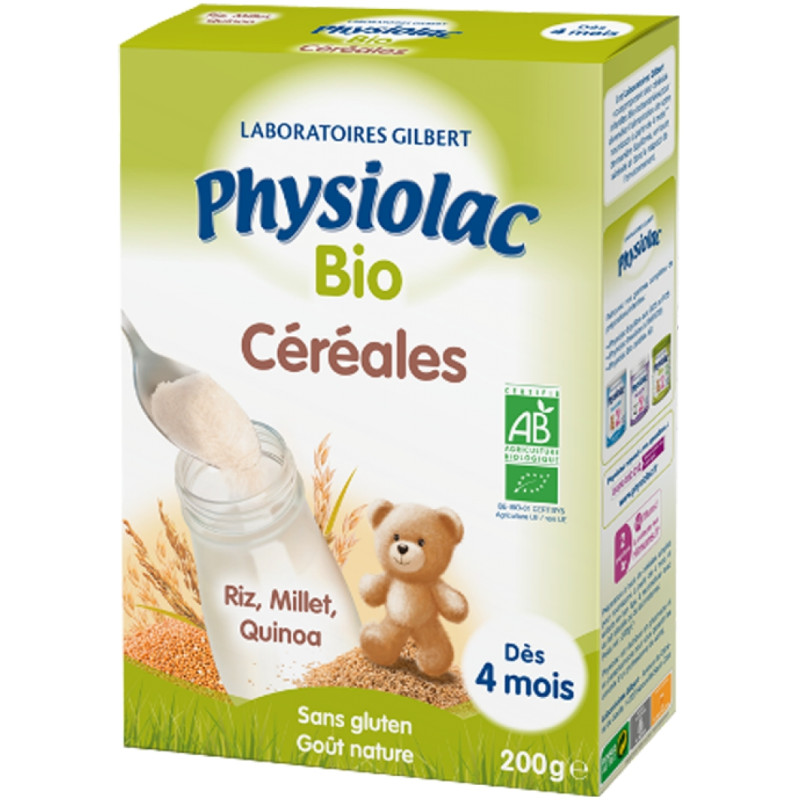 Physiolac Céréales Bio 200 g Physiolac Céréales Bio 200 g
