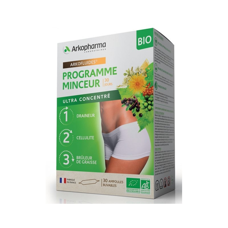 Arkopharma Arkofluides Programme Minceur Bio 30 Jours Arkopharma Arkofluides Programme Minceur Bio 30 Jours