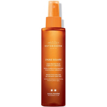 Esthederm L'Huile Solaire Soin Protecteur Corps Et Cheveux Soleil Modéré 150 ml