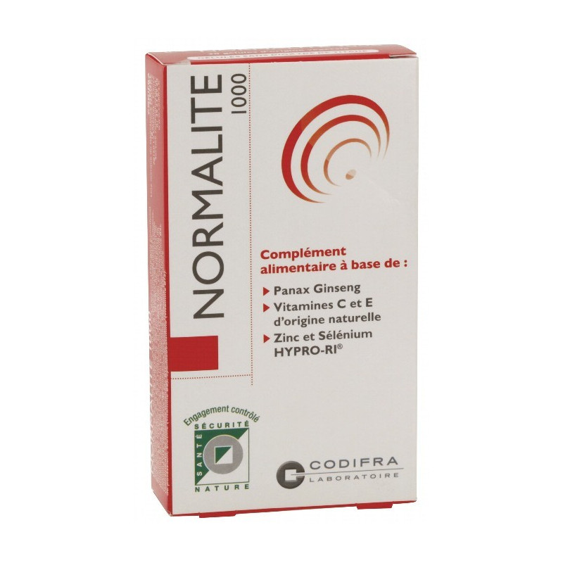 Codifra Normalité 1000 - Tonus & Vitalité 30 Gélules Codifra Normalité 1000 - Tonus & Vitalité 30 Gélules