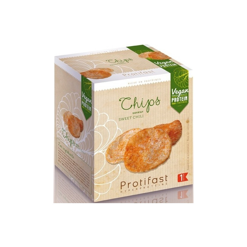 Protifast Chips Soja Sweet Chili Vegan 2 x 60 g Protifast Chips Soja Sweet Chili Vegan 2 x 60 g