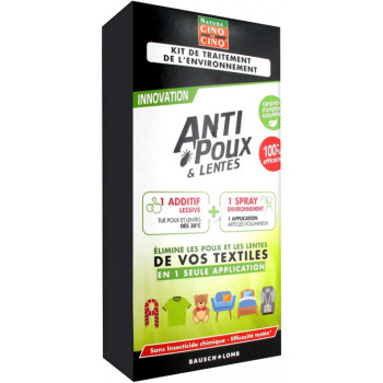 Cinq sur Cinq Natura Anti-Poux Kit De Traitement De L'Environnement