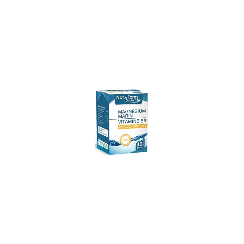 Atlantic Nature Nat & Form Magnésium Marin 40 Gélules Atlantic Nature Nat & Form Magnésium Marin 40 Gélules