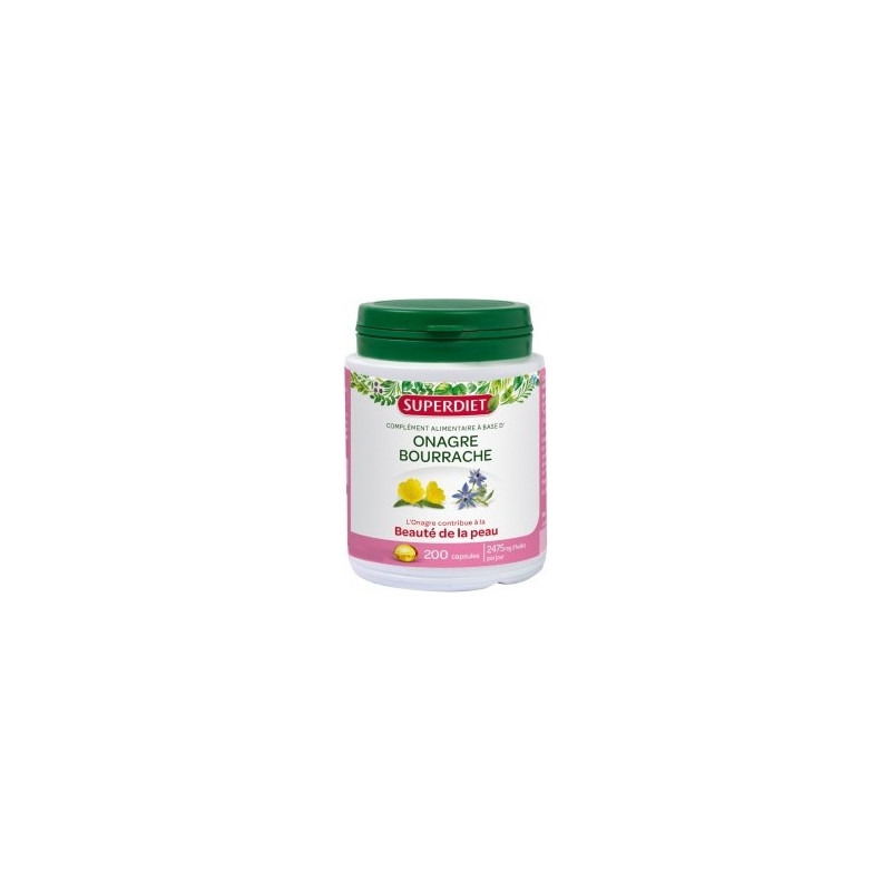 Super Diet Onagre Bourrache 200 Capsules Super Diet Onagre Bourrache 200 Capsules