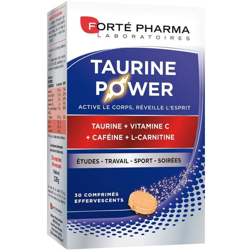 Forte Pharma Energie Taurine Power 30 Comprimes Effervescents Forte Pharma Energie Taurine Power 30 Comprimes Effervescents