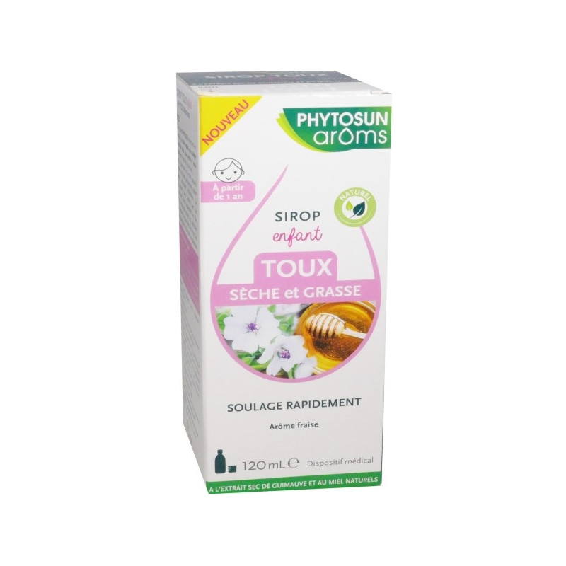 Phytosun Aroms Enfant Sirop Toux Sèche et Grasse 120 ml Phytosun Aroms Enfant Sirop Toux Sèche et Grasse 120 ml