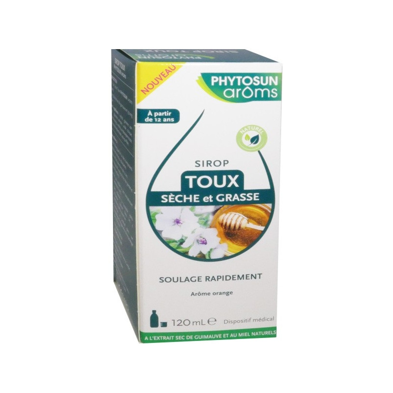 Phytosun Aroms Sirop Toux Sèche et Grasse 120 ml Phytosun Aroms Sirop Toux Sèche et Grasse 120 ml