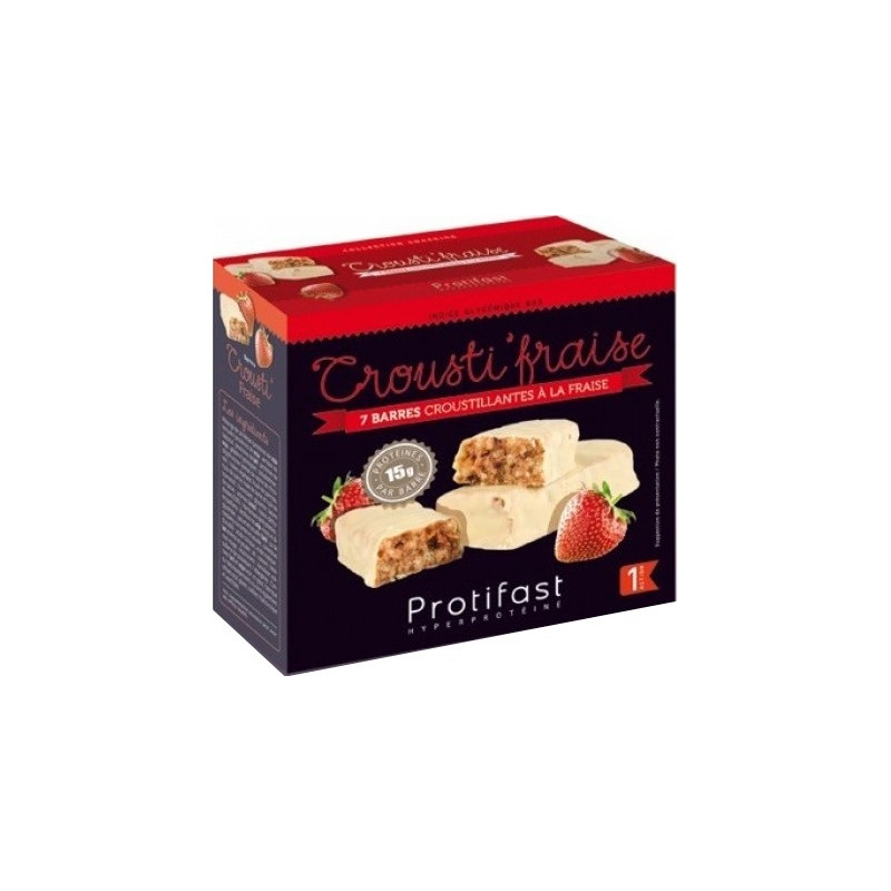 Protifast Crousti'Fraise Barres x 7 Protifast Crousti'Fraise Barres x 7