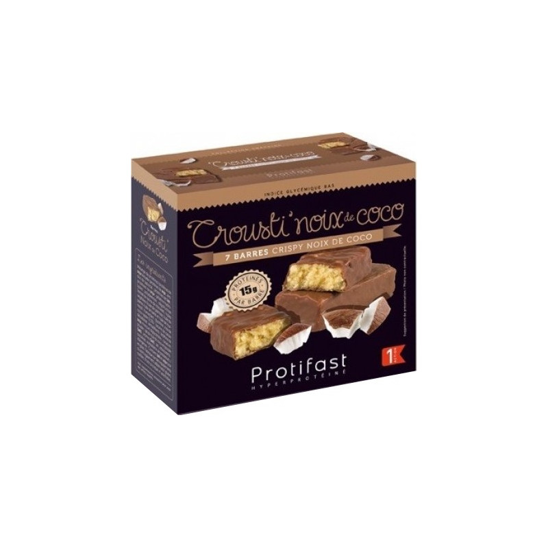 Protifast Crousti'Croisti'Noix De Coco Barres x 7 Protifast Crousti'Croisti'Noix De Coco Barres x 7