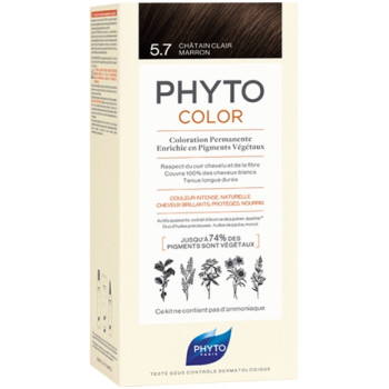 Phyto Phytocolor Coloration Permanente 5,7 Châtain Clair Marron
