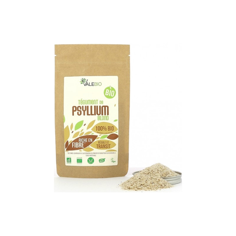 Valebio Tégument De Psyllium Blond Bio 350 g Valebio Tégument De Psyllium Blond Bio 350 g