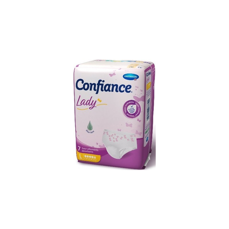 Confiance Lady Sous-Vêtements Absorbants 5G Taille L x 7 Confiance Lady Sous-Vêtements Absorbants 5G Taille L x 7